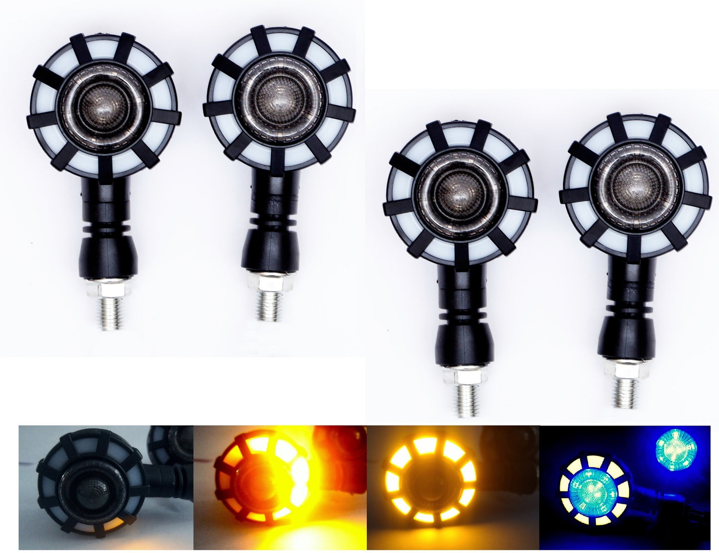 LED Indicator Light for Universal For Bike (Blue, Yellow)