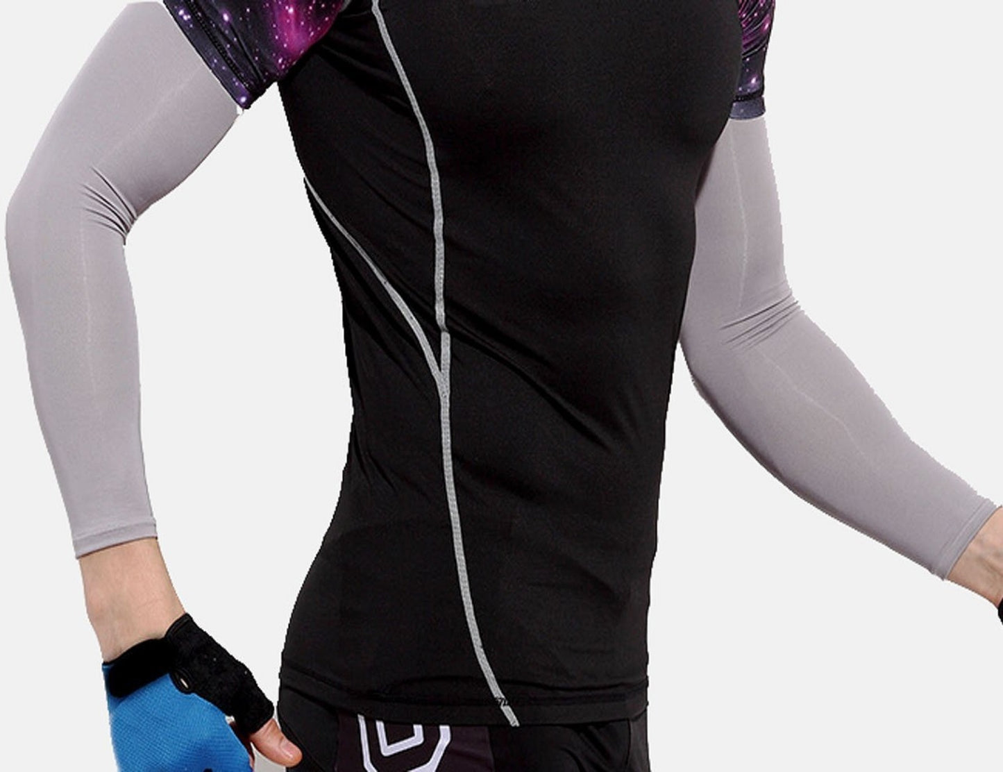 Arm Sleeves for Men & Women Grey