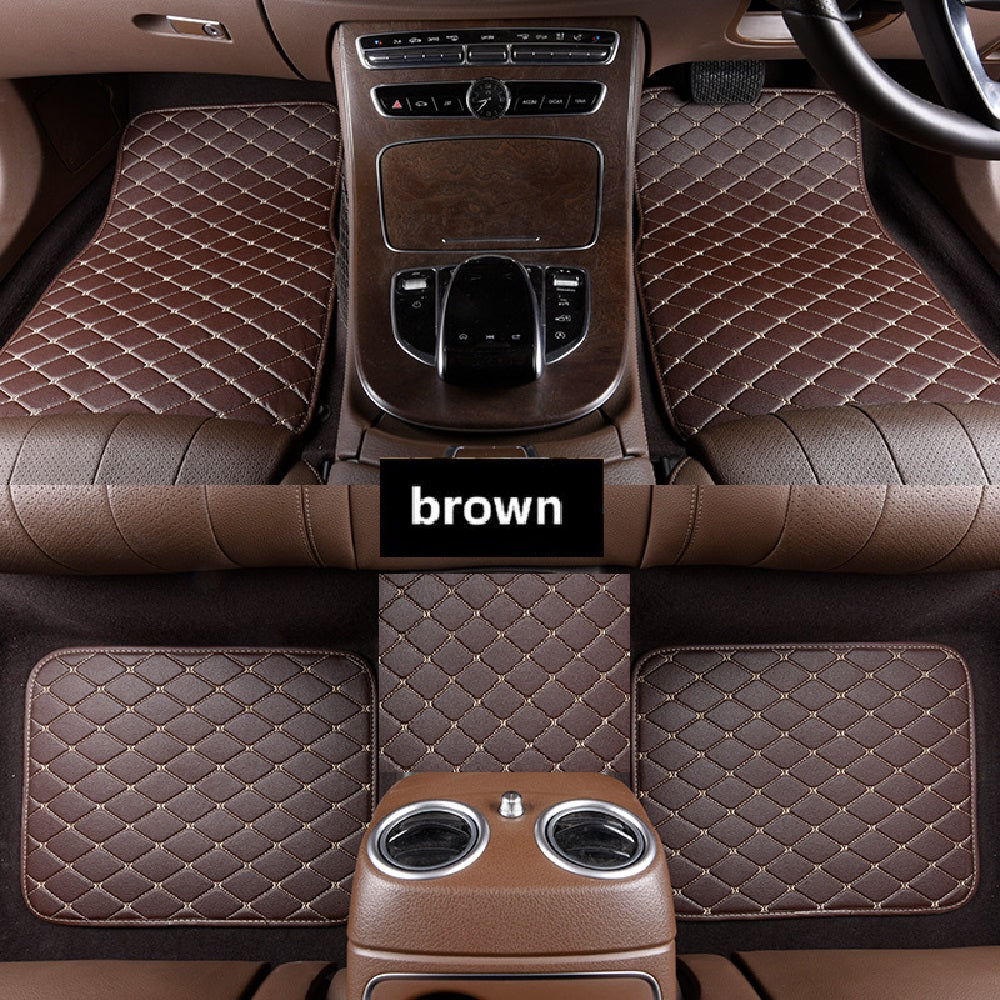 Luxury 2D Universal Car Foot Mats All Cars - Set of 5