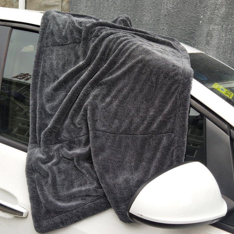 Auto Hub Heavy Microfiber Cloth for Car Cleaning and Detailing, Double Sided, Extra Thick Plush Microfiber Towel Lint-Free, 1200 GSM
