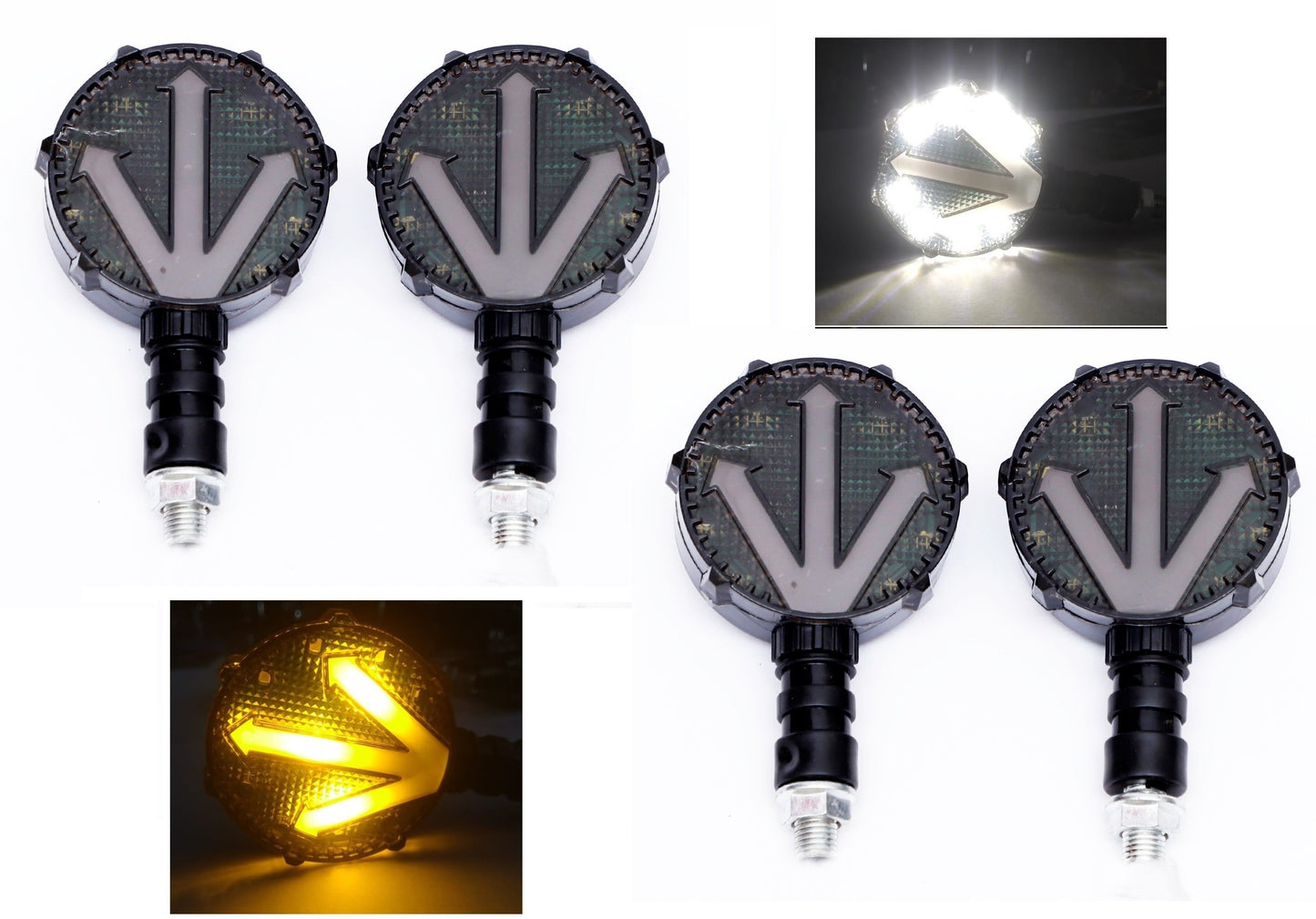 LED Indicator Light for Universal For Bike (Blue, Yellow)