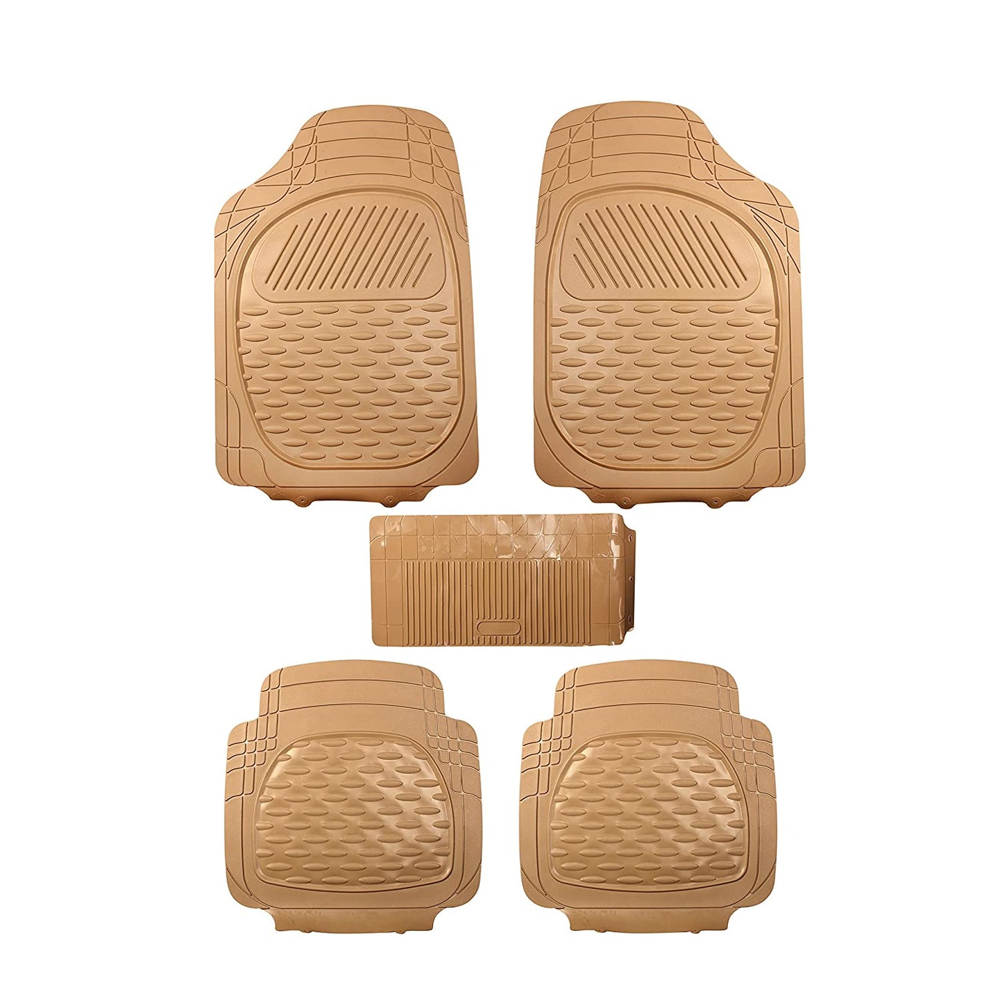 6255 Anty-Skid Rubber Universal Car Floor Mats -Set of 5