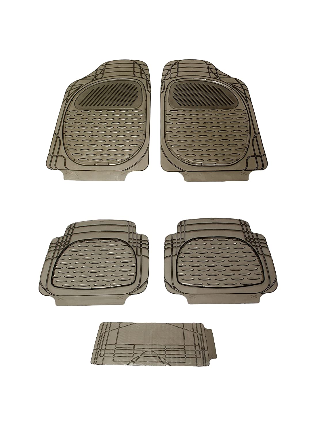 6255 Anty-Skid Rubber Universal Car Floor Mats -Set of 5
