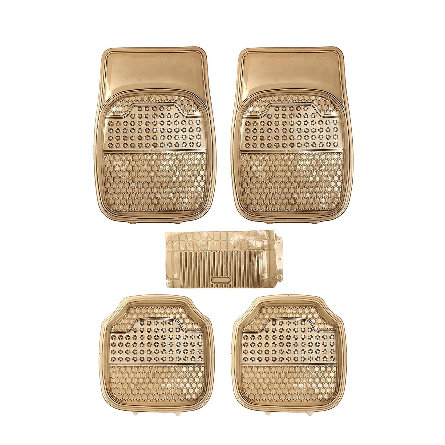 Honey Anty-Skid Rubber Universal Car Floor Mats -Set of 5