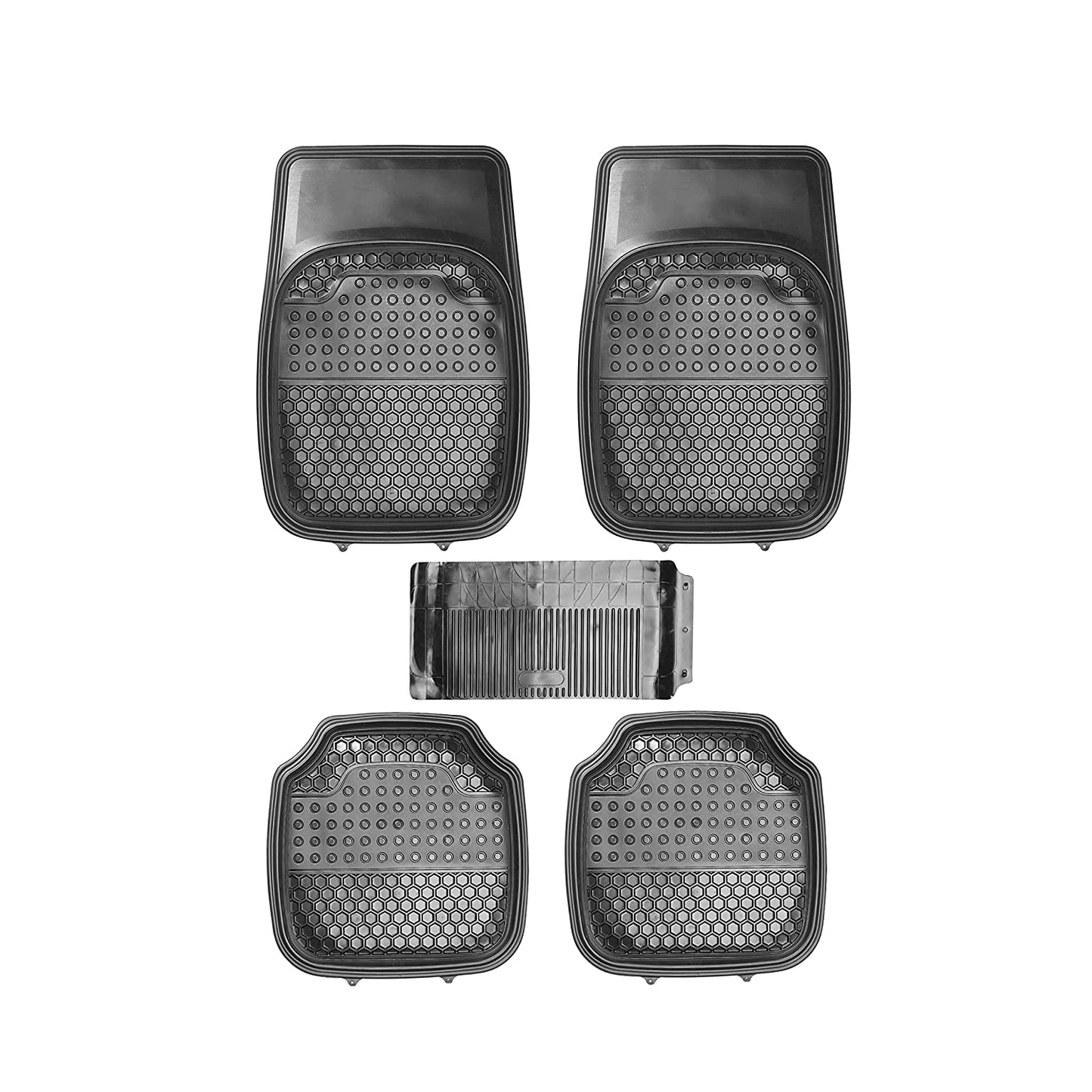 Honey Anty-Skid Rubber Universal Car Floor Mats -Set of 5