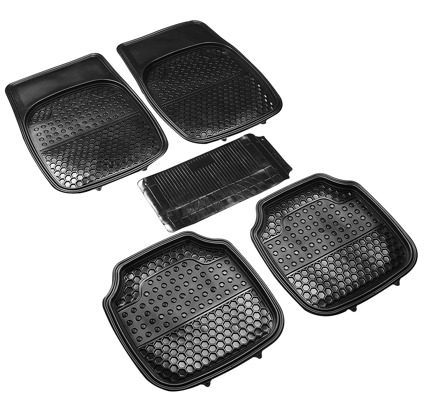 Honey Anty-Skid Rubber Universal Car Floor Mats -Set of 5