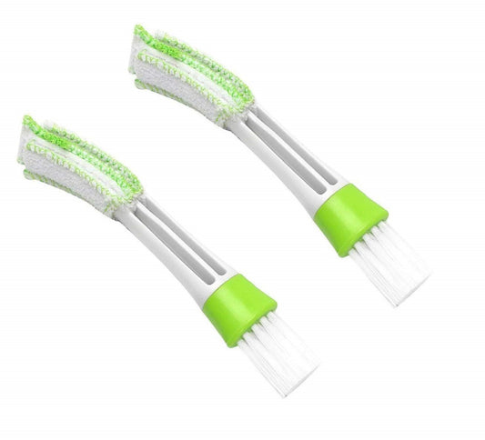 Multipurpose Microfiber Car AC Vent Cleaning Brush - Pack of 2