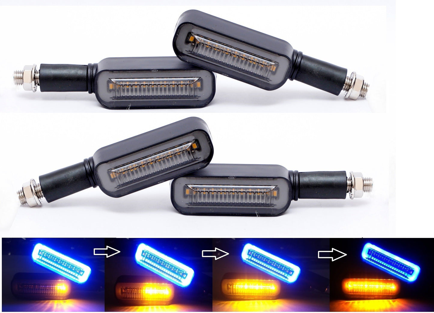 LED Indicator Light for Universal For Bike (Blue, Yellow)