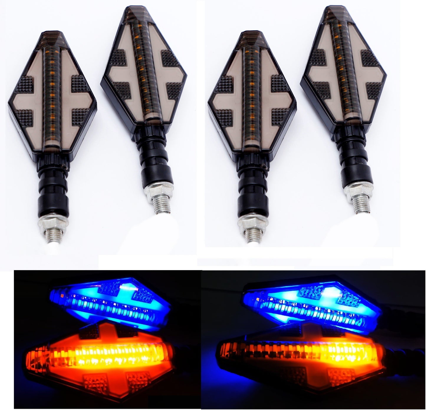 LED Indicator Light for Universal For Bike (Blue, Yellow)