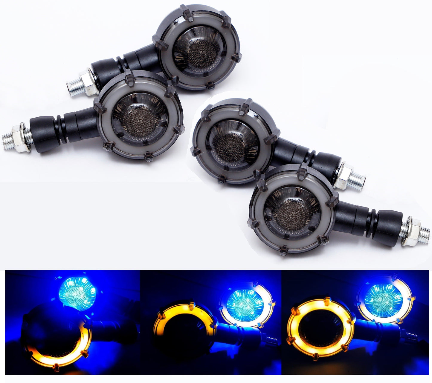 LED Indicator Light for Universal For Bike (Blue, Yellow)
