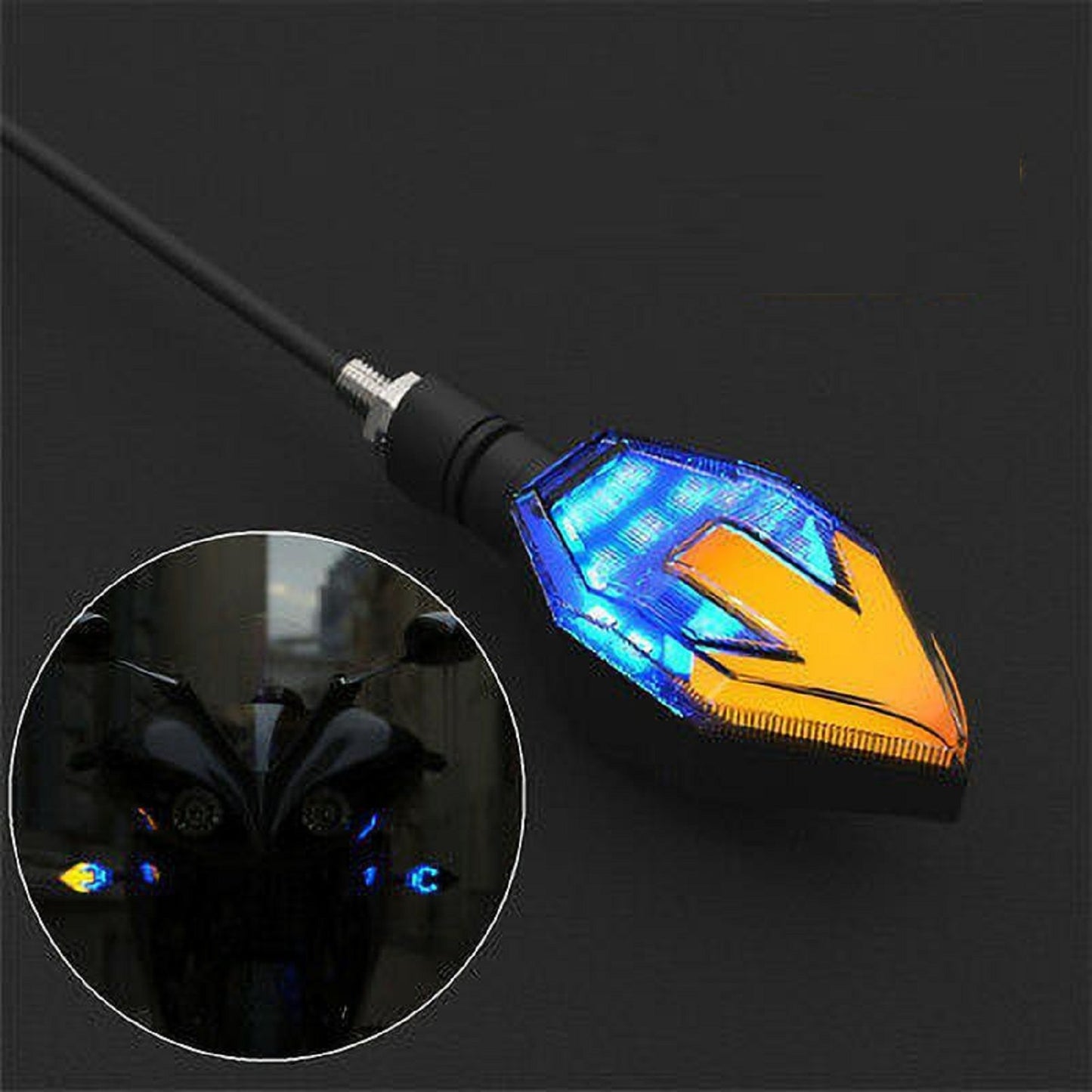 LED Indicator Light for Universal For Bike (Blue, Yellow)