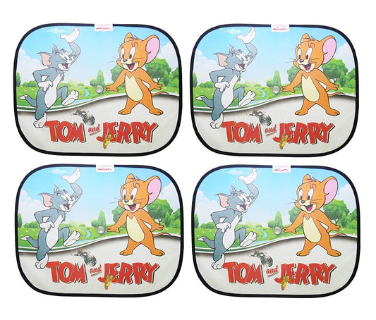 Car Side Windows Sun Shade (4-Pack Tom Jerry)