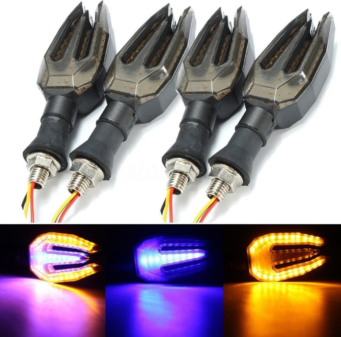 LED Indicator Light for Universal For Bike (Multicolor)