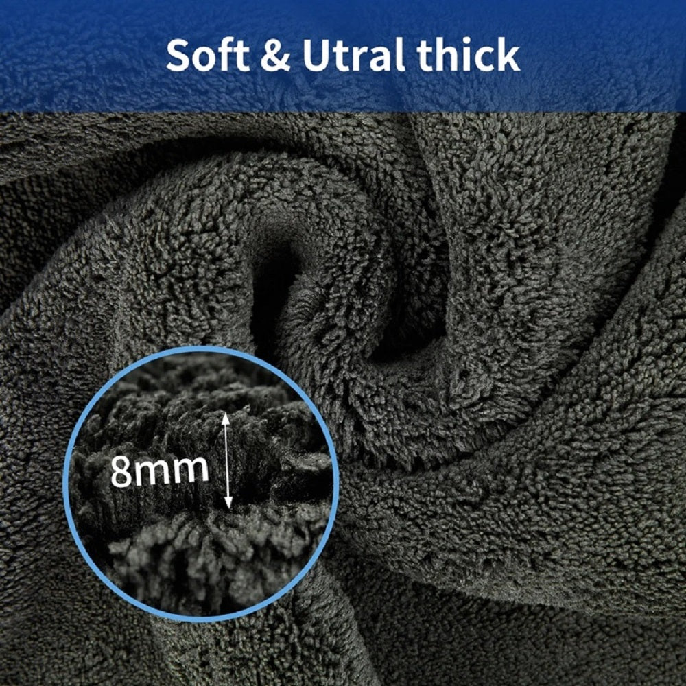 Ultra Soft Microfiber Dual Sided cloth 90x60 CM Grey
