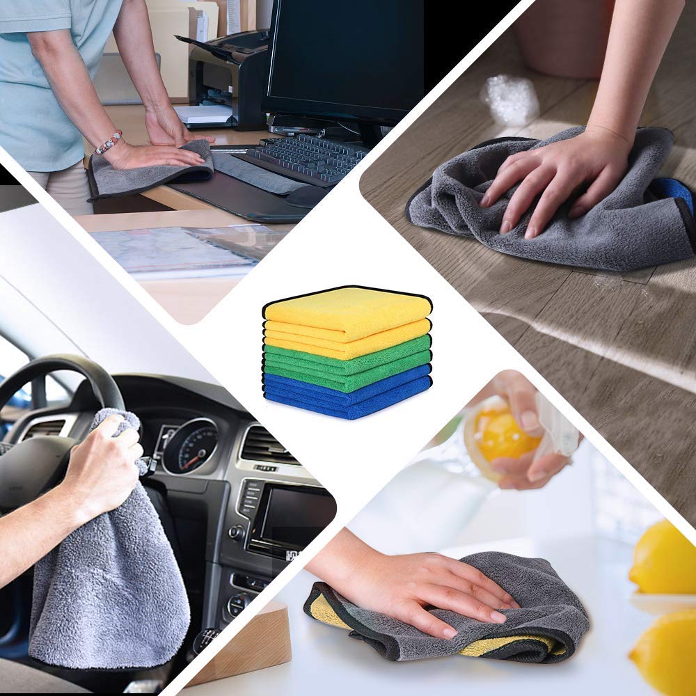 Multi Purpose 250GSM Microfiber cloth 40x40 CM Mix
