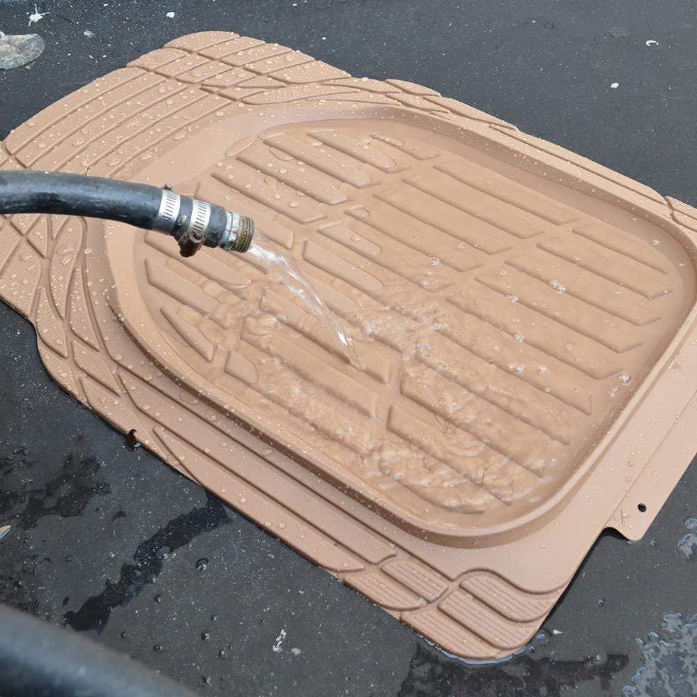 6604 Anty-Skid Rubber Universal Car Floor Mats -Set of 5