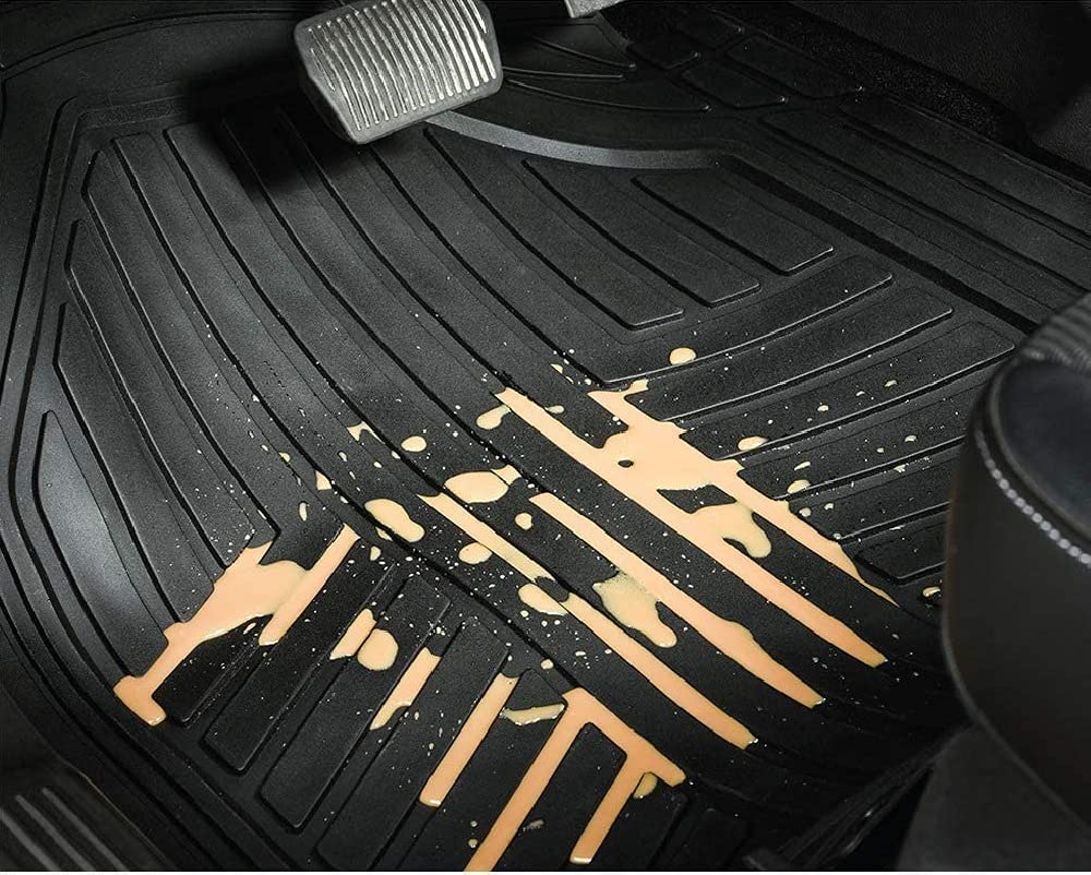 6255 Anty-Skid Rubber Universal Car Floor Mats -Set of 5