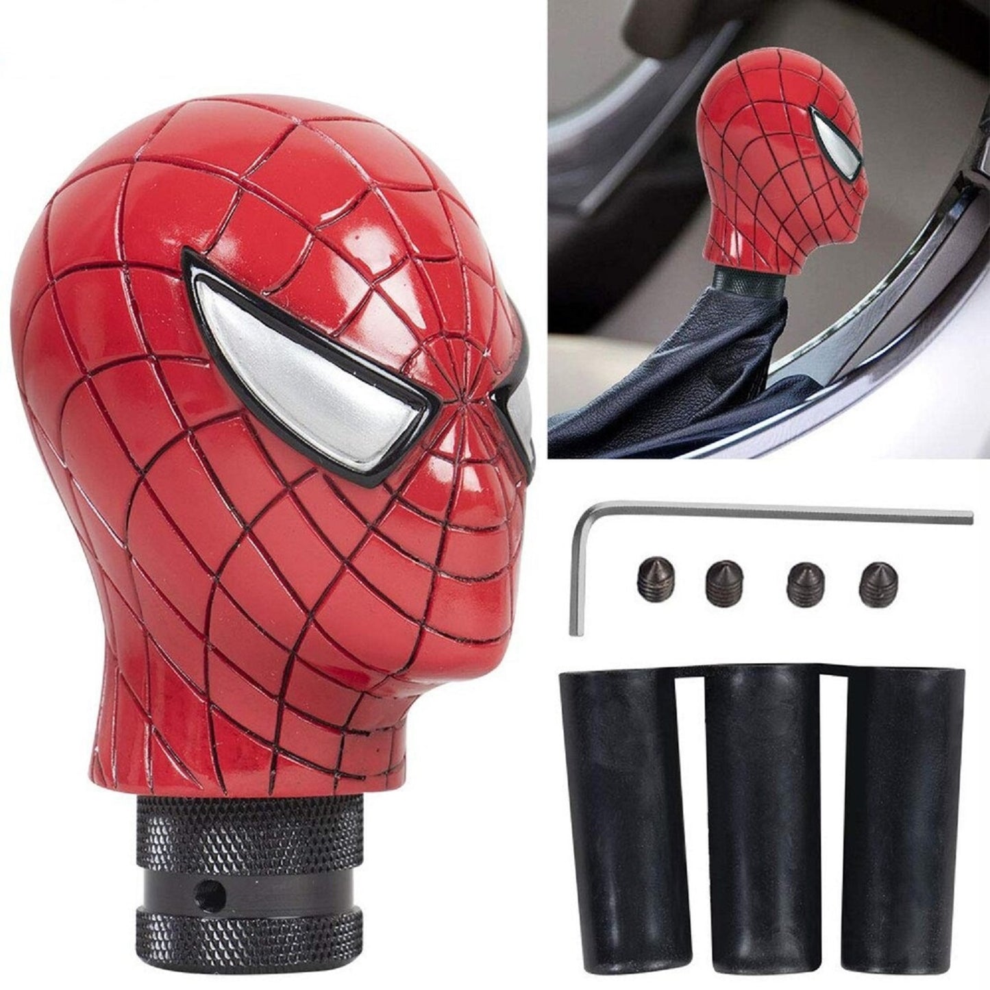Spider Red Car Gear Shift Knob