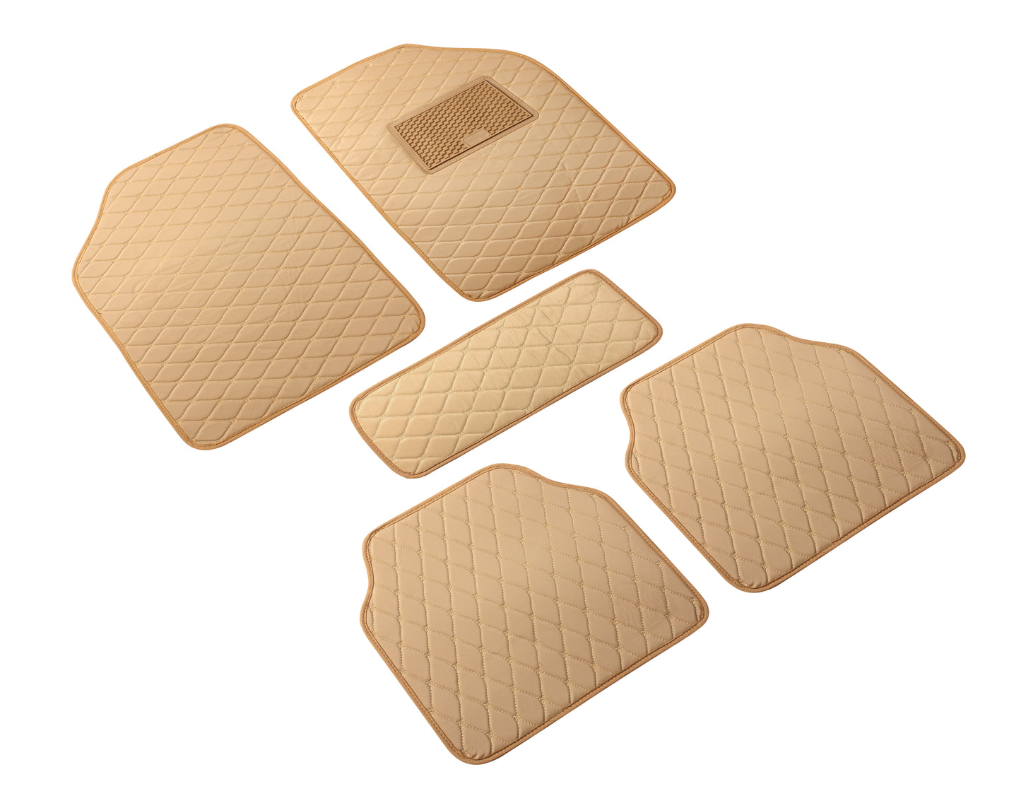 Luxury 2D Universal Car Foot Mats All Cars - Set of 5