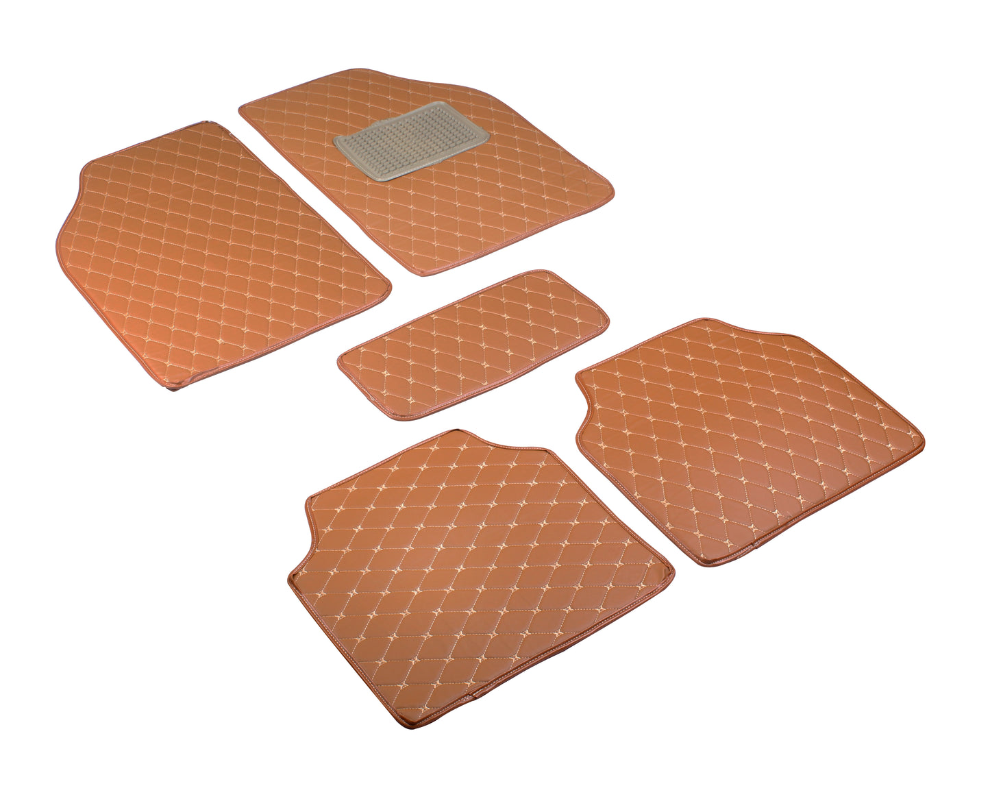Luxury 2D Universal Car Foot Mats All Cars - Set of 5