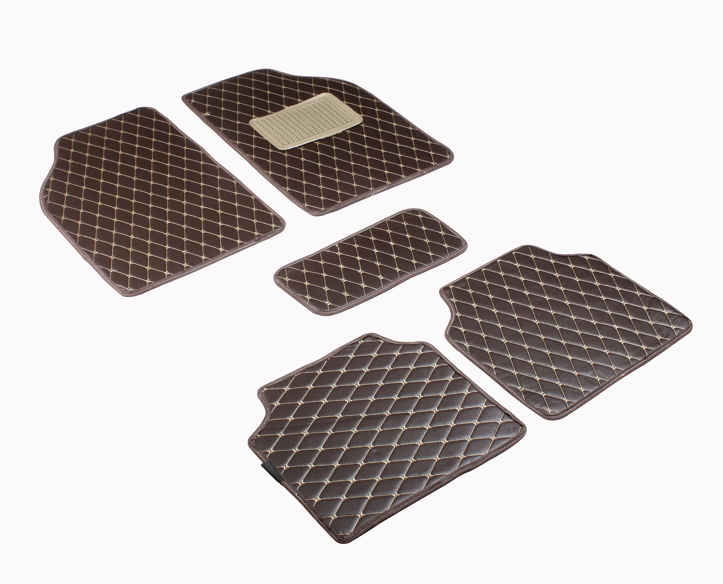 Luxury 2D Universal Car Foot Mats All Cars - Set of 5