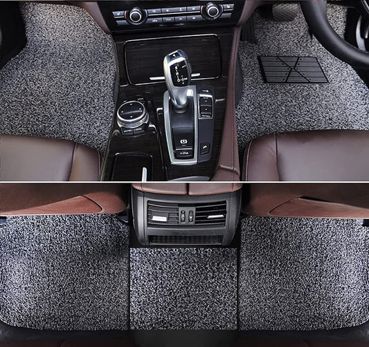 Anti-Skid Curly Grass Car Foot Mat, Universal Fit