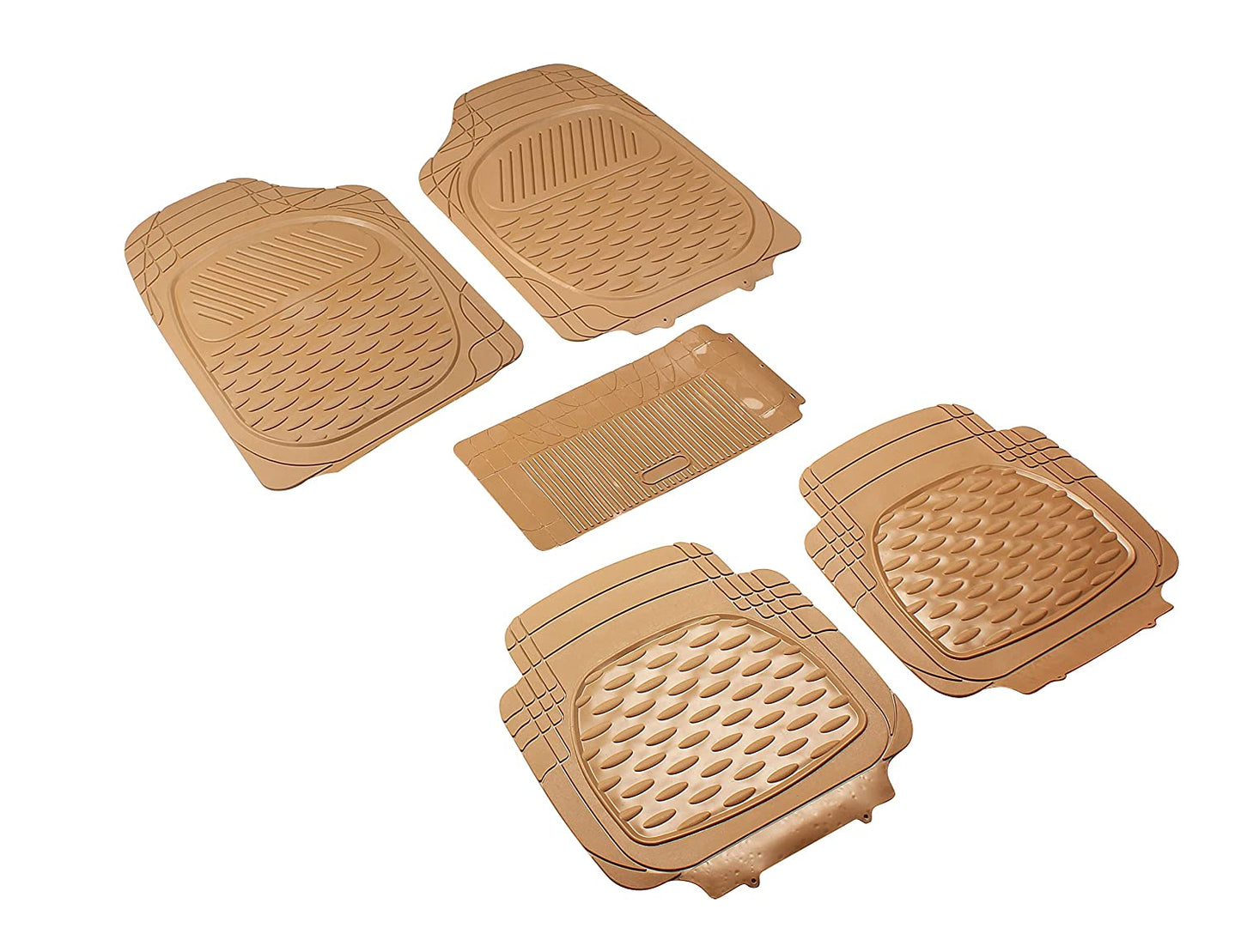 6255 Anty-Skid Rubber Universal Car Floor Mats -Set of 5