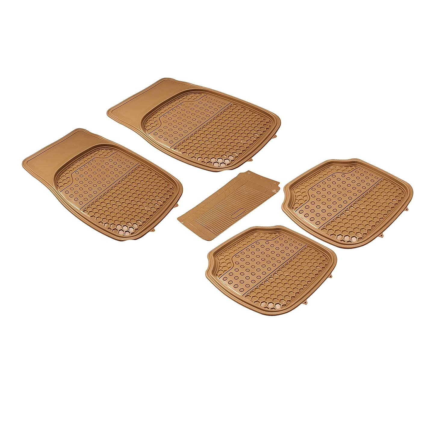 Honey Anty-Skid Rubber Universal Car Floor Mats -Set of 5