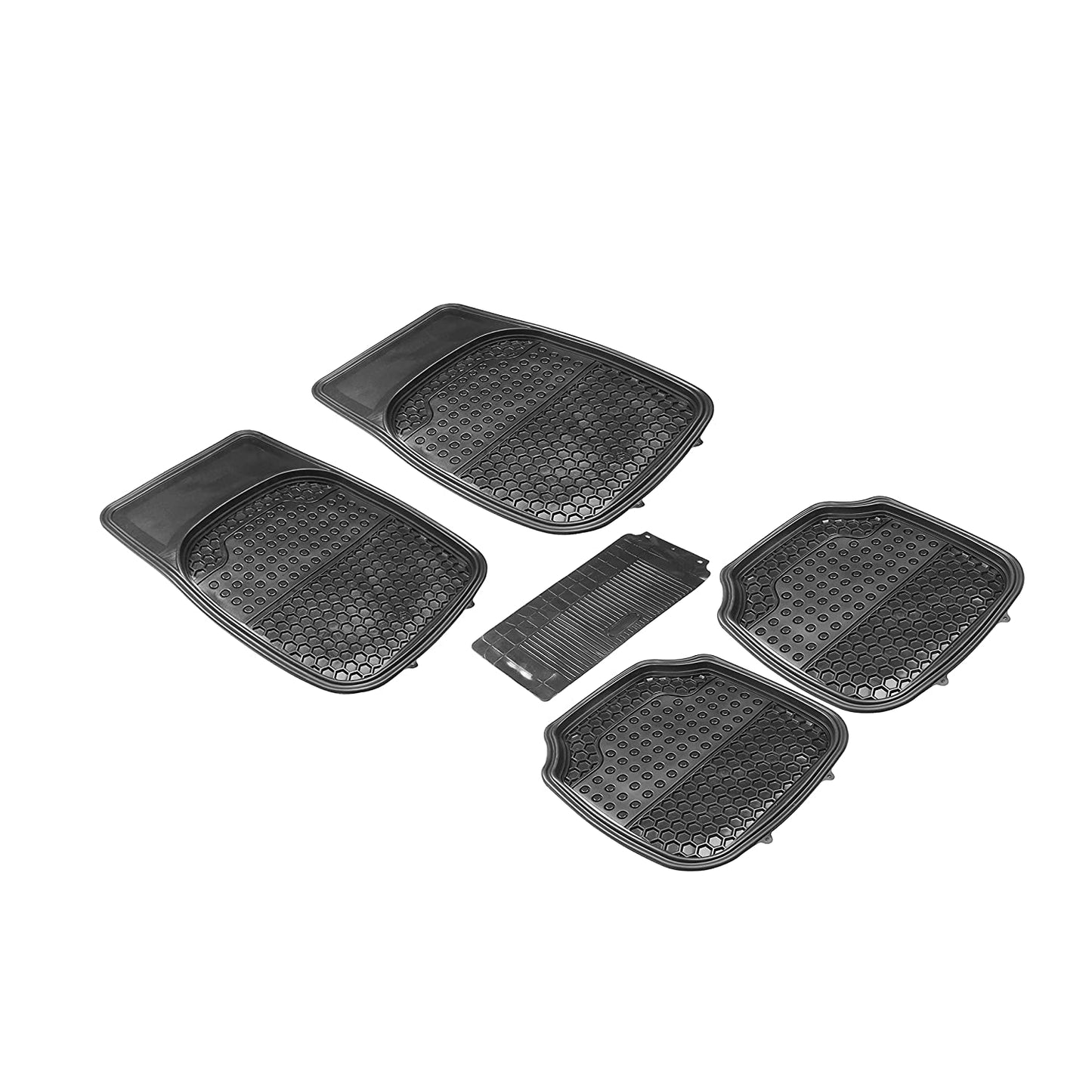 Honey Anty-Skid Rubber Universal Car Floor Mats -Set of 5