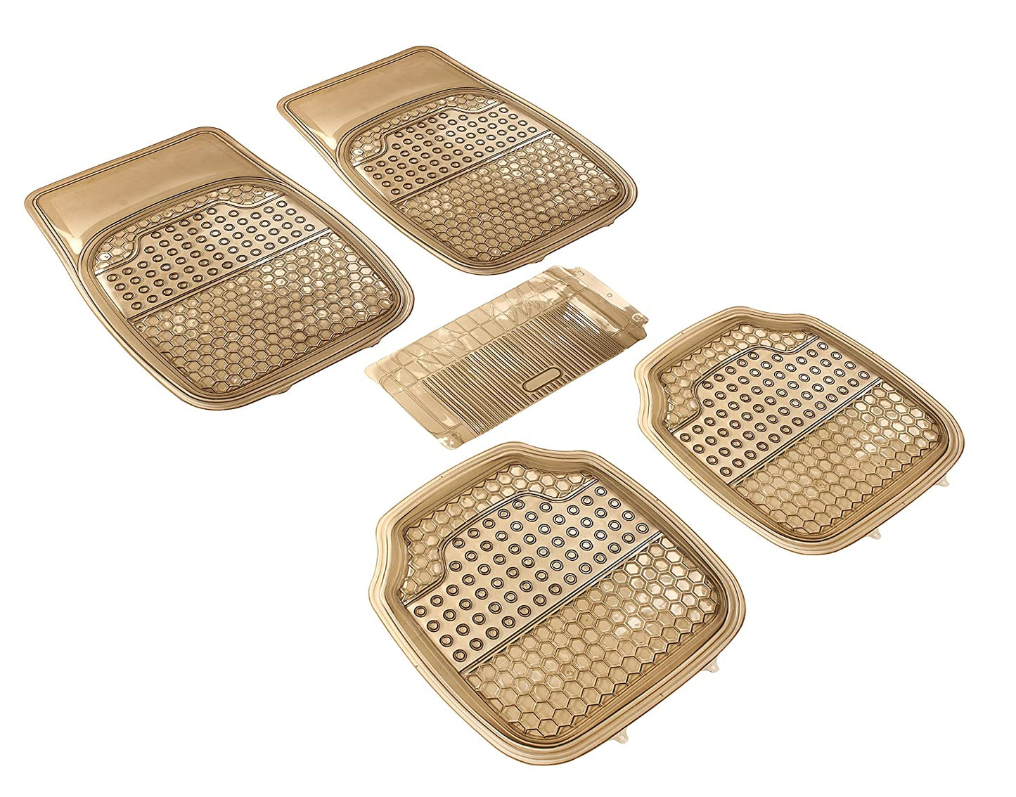 Honey Anty-Skid Rubber Universal Car Floor Mats -Set of 5