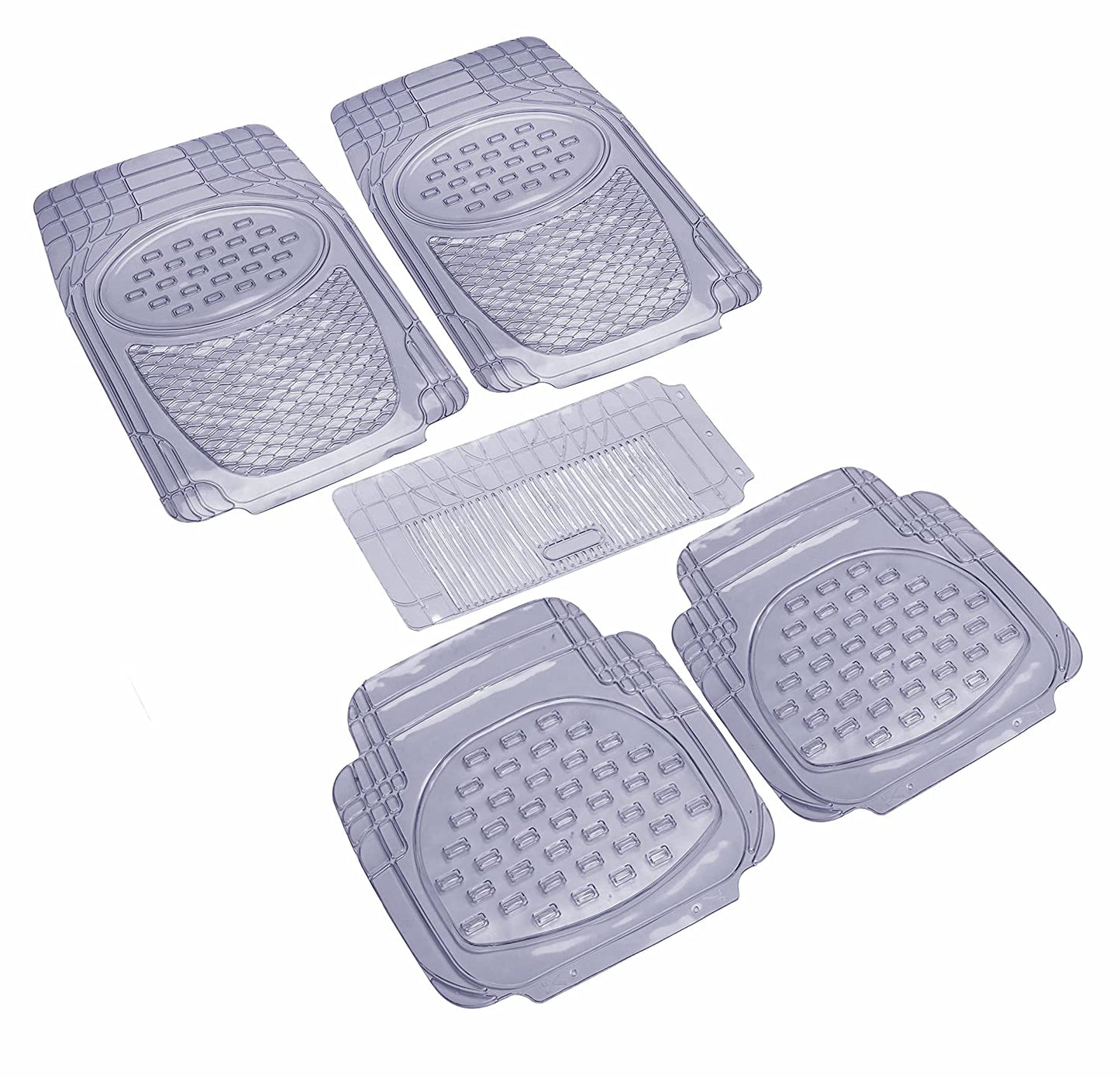 6604 Anty-Skid Rubber Universal Car Floor Mats -Set of 5