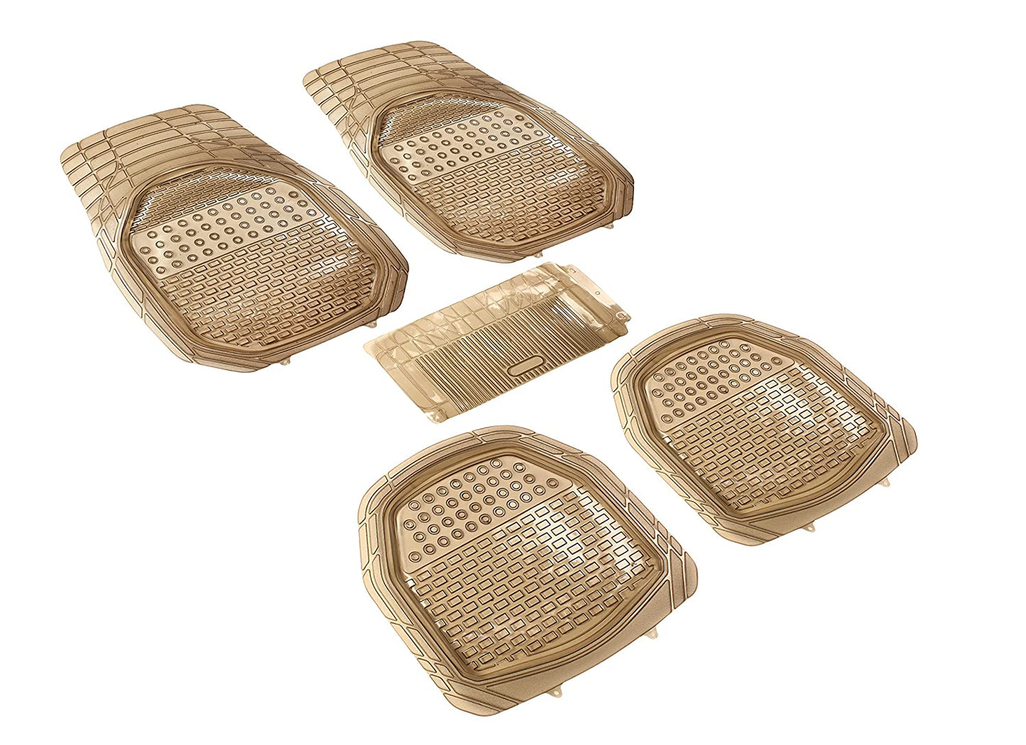 Brick Anty-Skid Rubber Universal Car Floor Mats -Set of 5