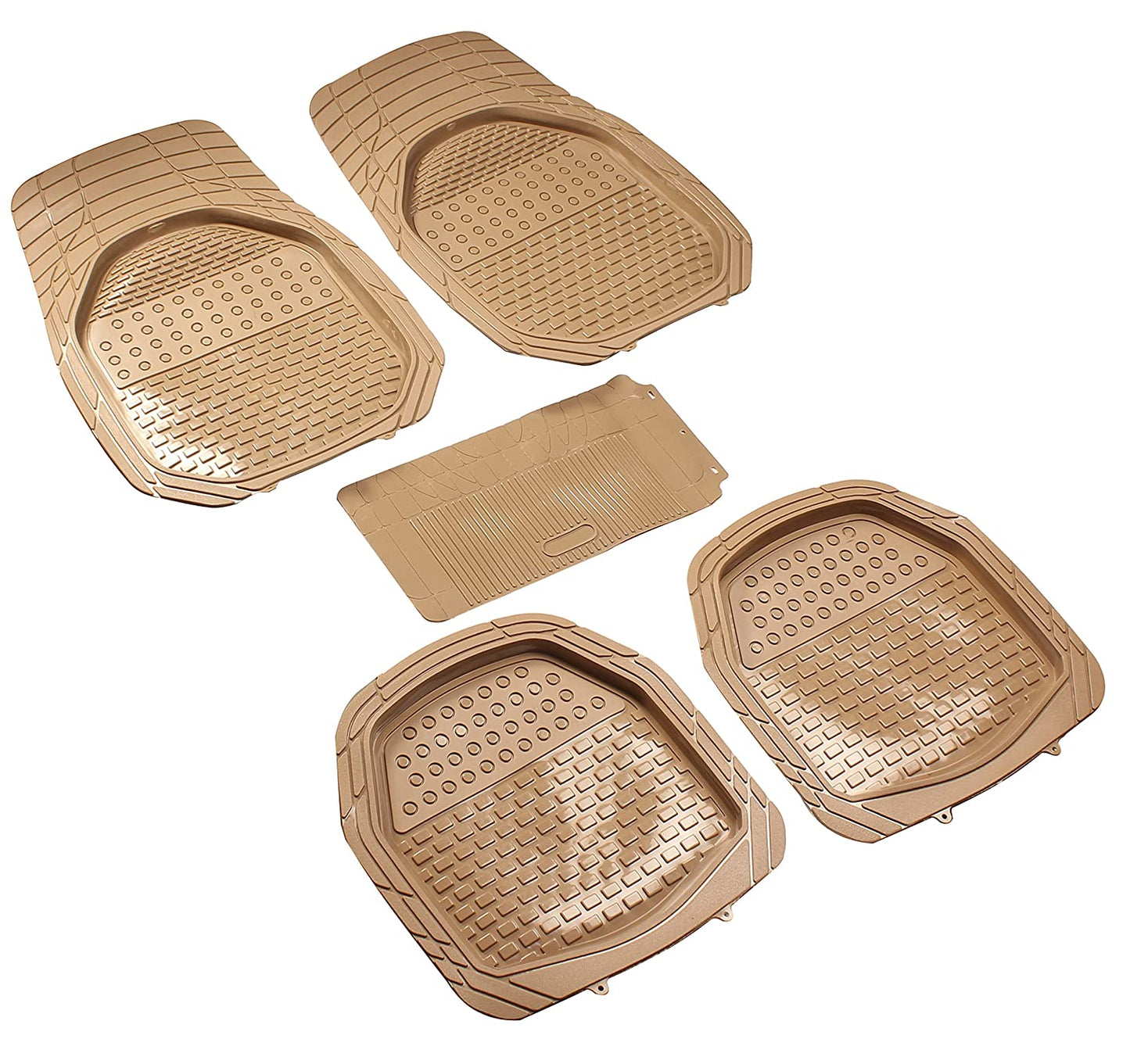 Brick Anty-Skid Rubber Universal Car Floor Mats -Set of 5
