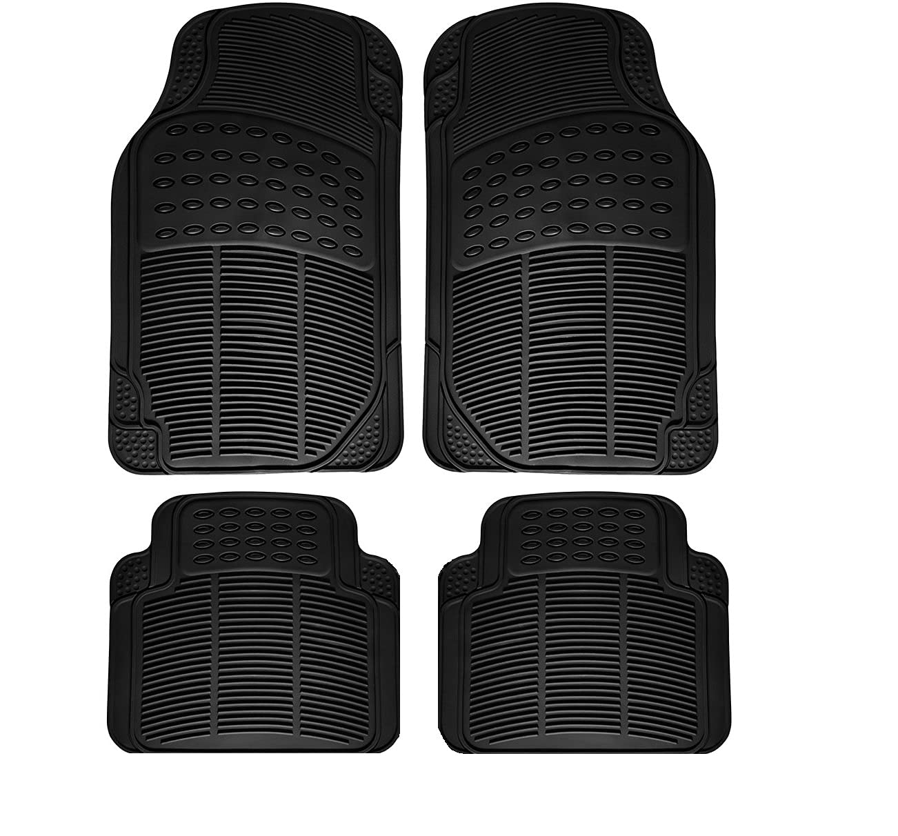 CHP Anty-Skid Rubber Universal Car Floor Mats -Set of 5
