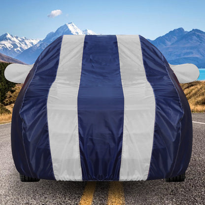 Taffeta Car Cover - Water Resistant Navy Silver