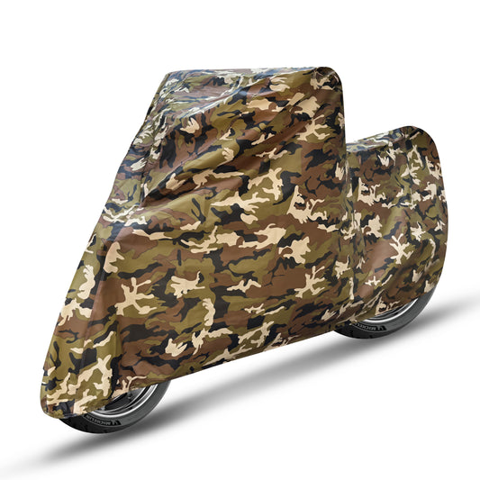 Waterproof Blue Bike & Scooty Cover Army print (Gold Max Series)