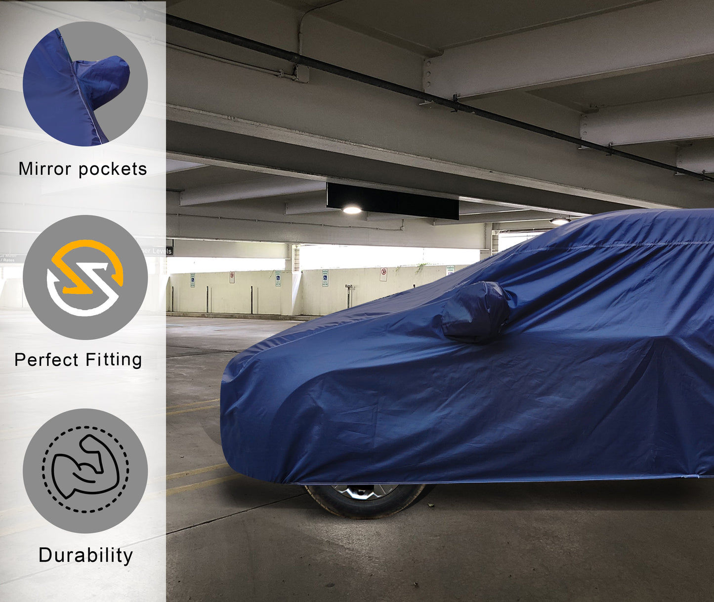 Taffeta Car Cover - Water-Resistant Navy