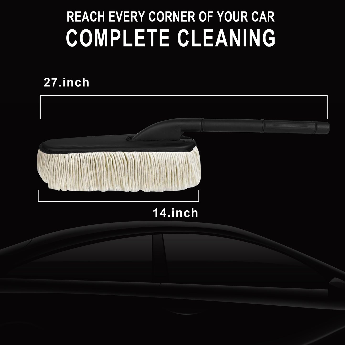 Car Duster Wax Coating, Scratch-Free Car Cleaner Brush