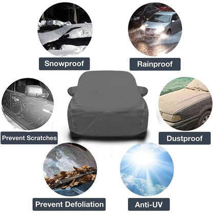 Waterproof Car Body Cover Grey