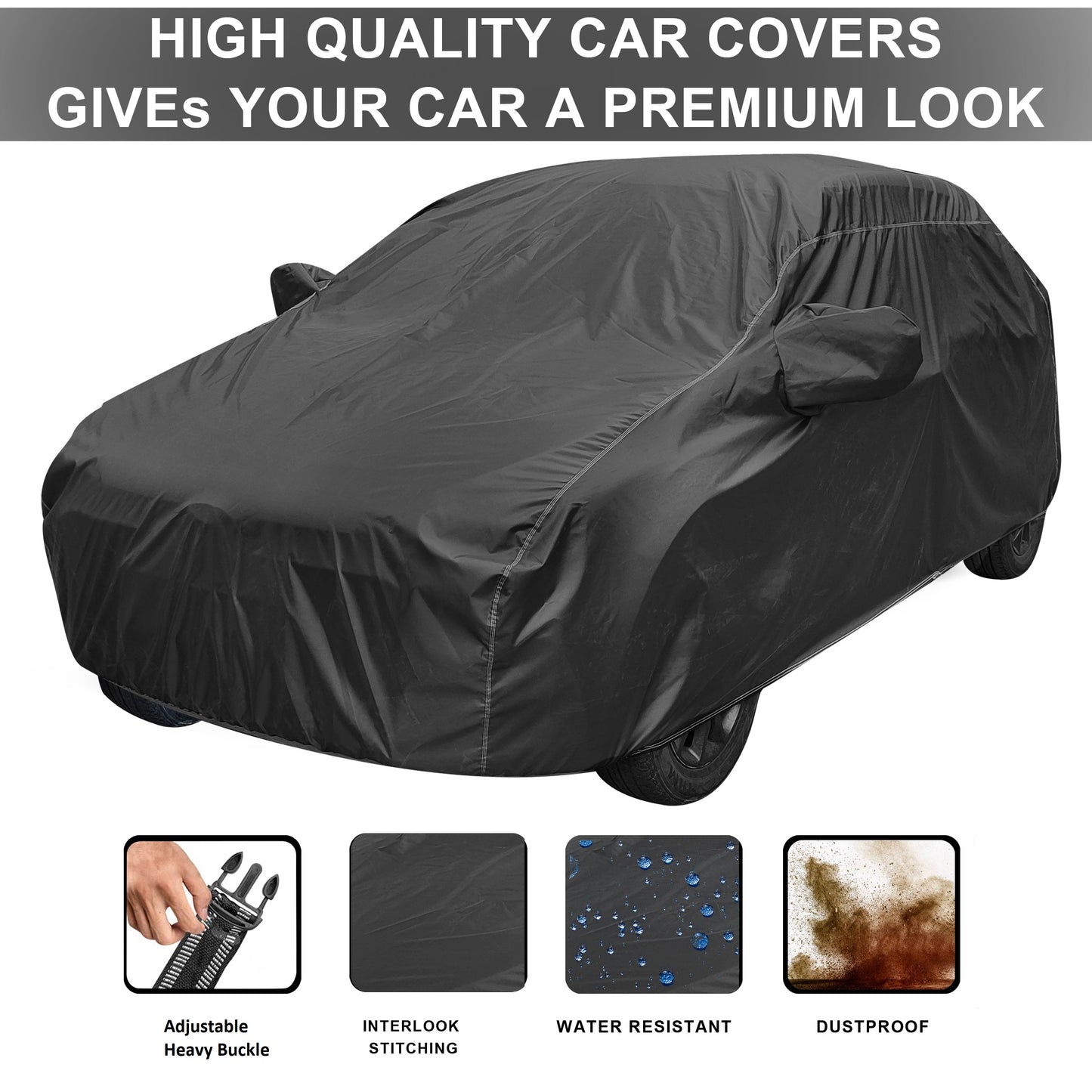 2x2 Grey Matty Car Cover