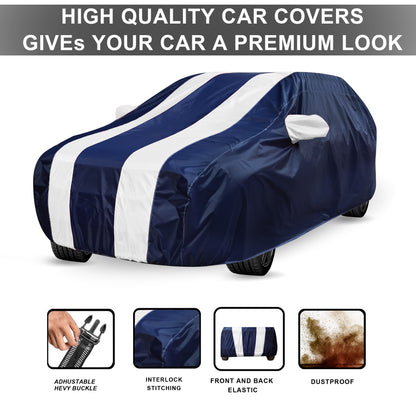 Taffeta Car Cover - Water Resistant Navy White