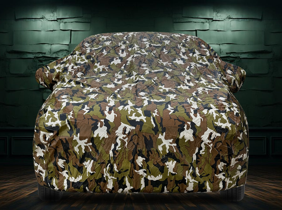 Waterproof Car Body Cover Army Print