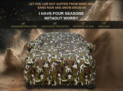 Waterproof Car Body Cover Army Print