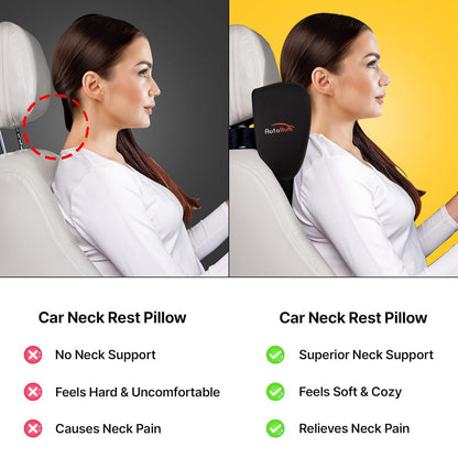 Car Neck Rest Pillow, Memory Foam, Car Seat Head Rest Cushion