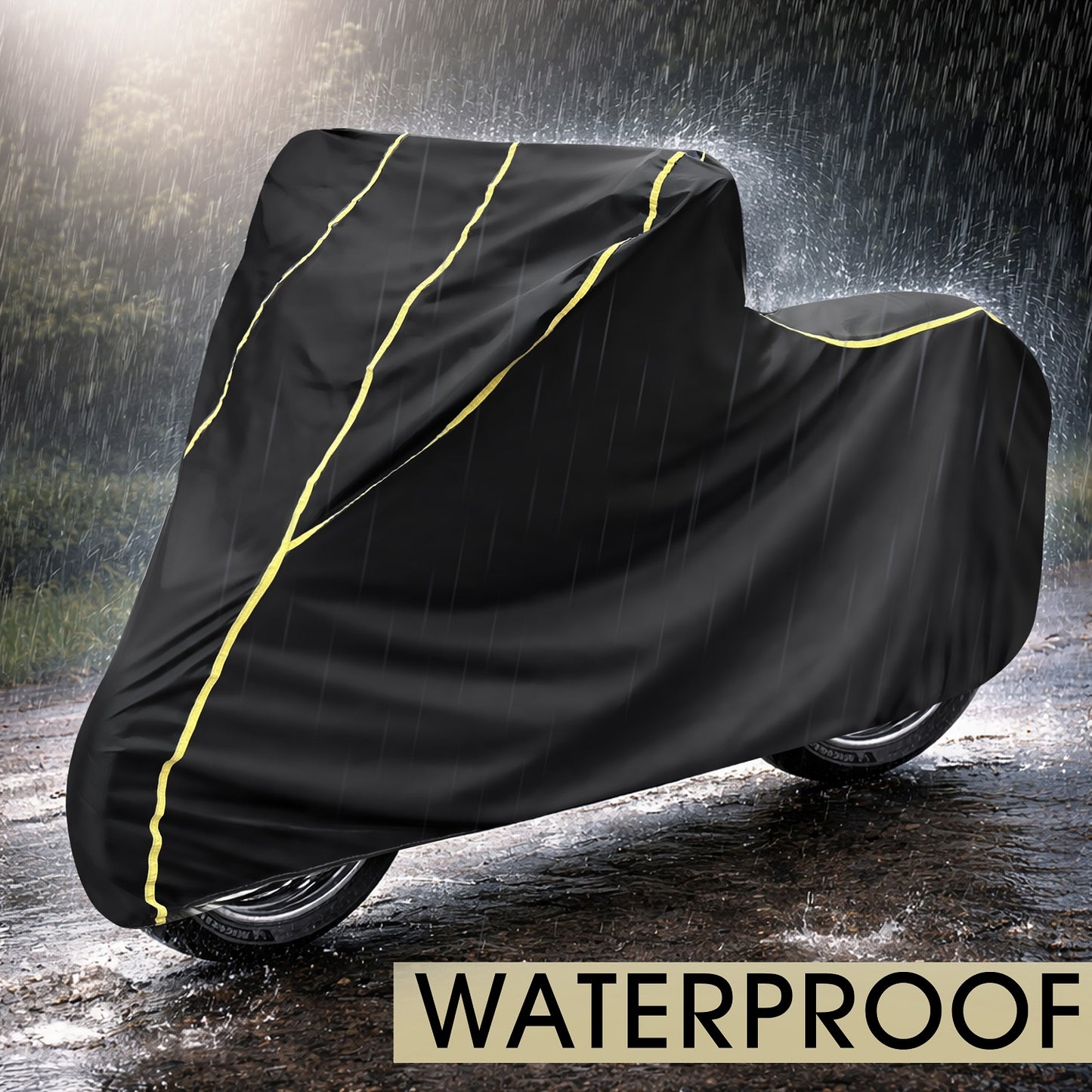 Waterproof Blue Bike & Scooty Cover (Gold Max Series)