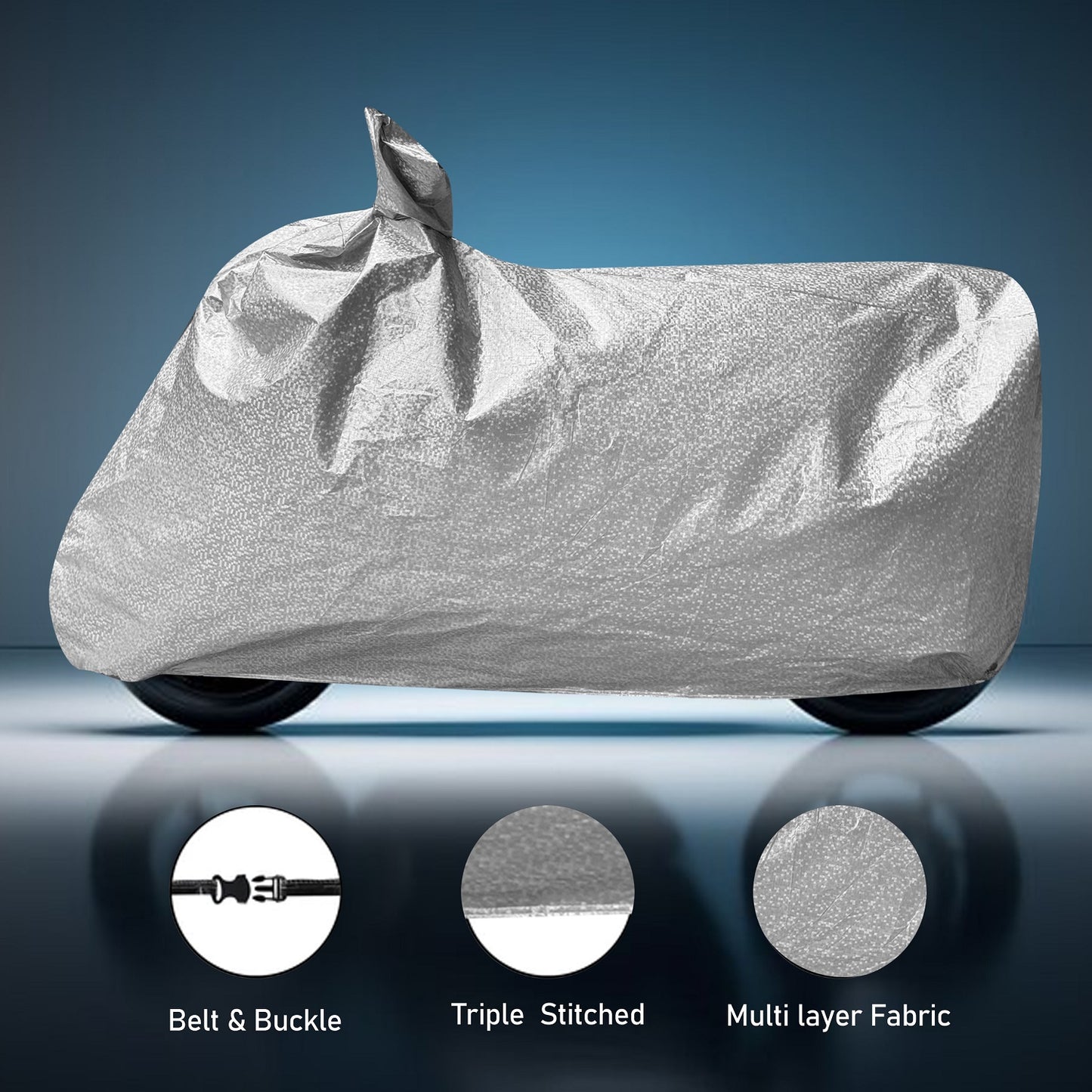 Waterproof Silver Bike & Scooty Cover