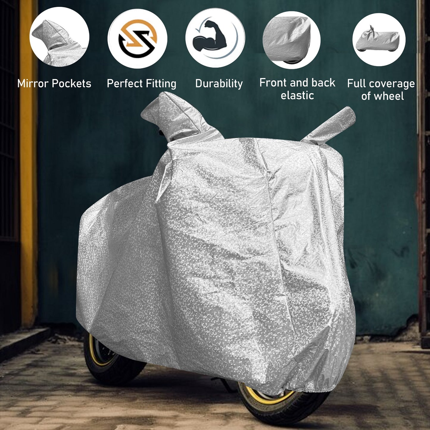 Waterproof Silver Bike & Scooty Cover