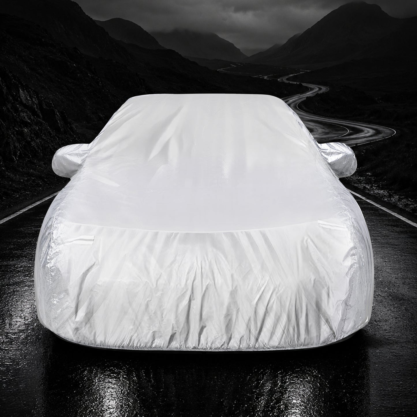 Waterproof Car Body Cover Titanium Waterproof Silver