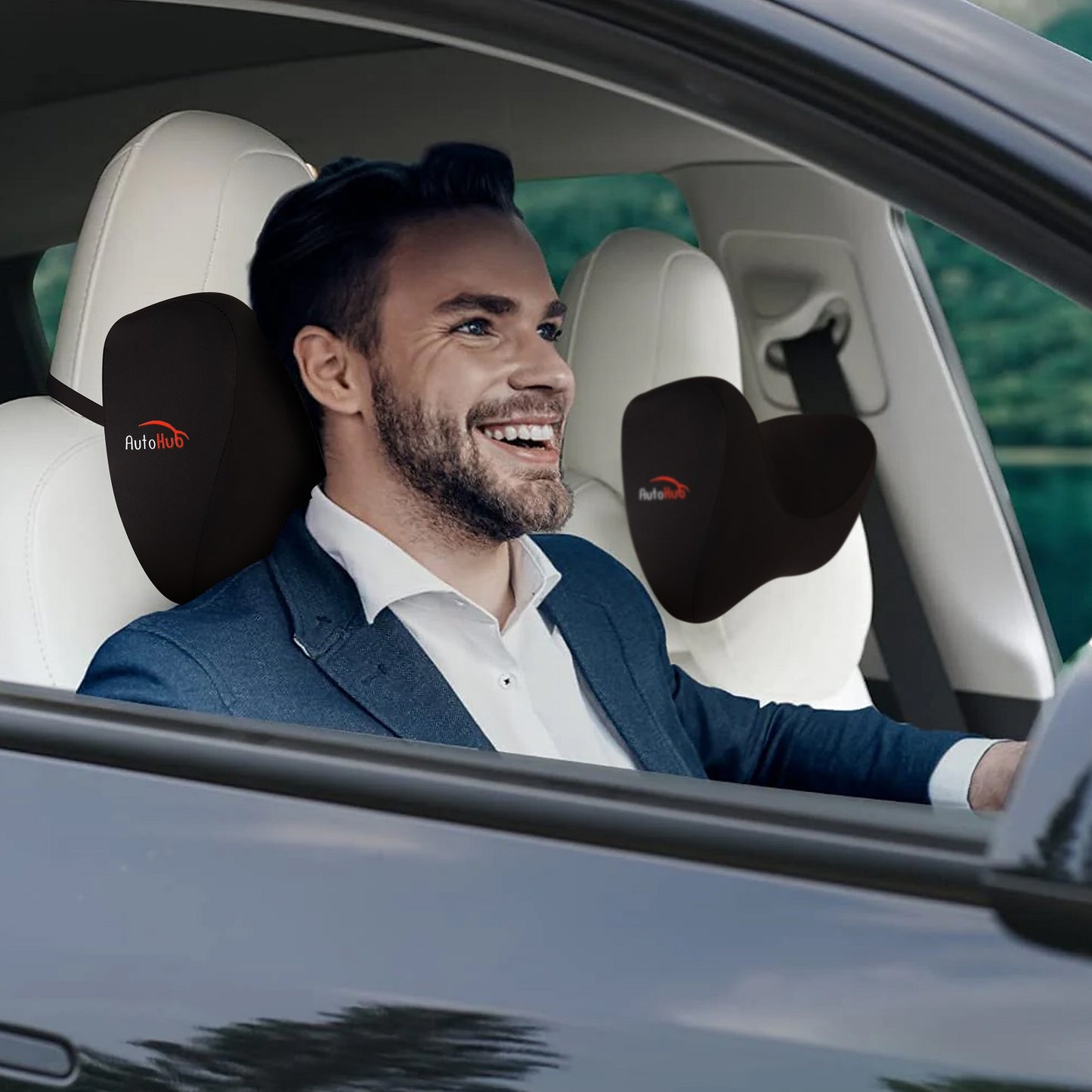 Car Neck Rest Pillow, Memory Foam, Car Seat Head Rest Cushion