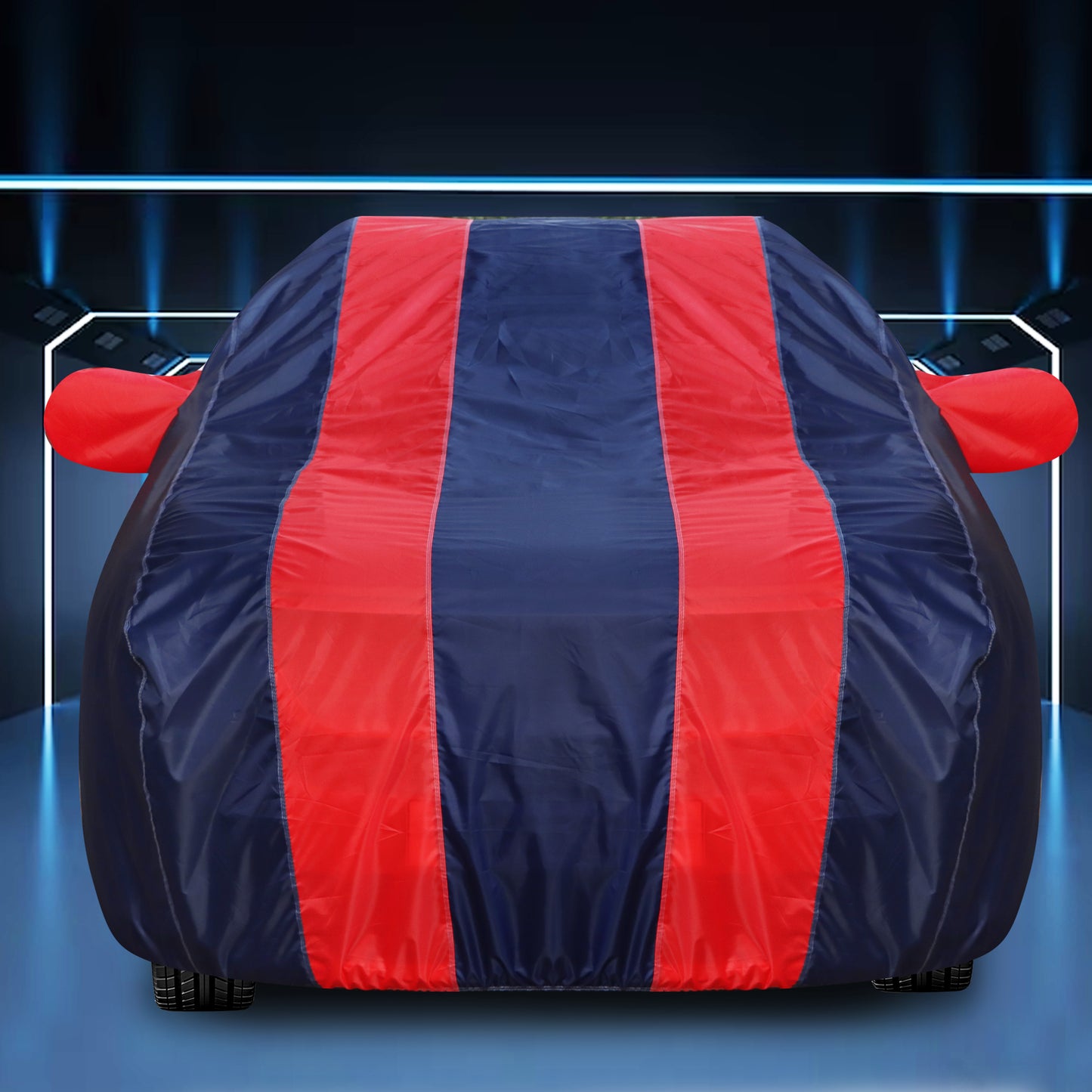 Taffeta Car Cover - Water Resistant Navy Red